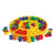 Constructive Playthings 132 pc- First Sorting Kit with Large Chunky Pieces and 12 1-2  diam  7 Section Sorting Tray for Ages 18 Months and Up