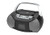 NAXA Electronics NPB-268 Portable CD/Cassette Boombox (Silver/Black)