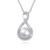 Sterling Silver Teardrop Eternity Memorial Ash Cremation Necklace Infinity Jewelry Urn Pendant Necklaces for Ashes polishing Teardrop urn Necklace