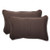 Pillow Perfect Outdoor Forsyth Chocolate Rectangular Throw Pillow, Set of 2