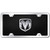 Dodge RAM 3D Logo Black Acrylic License Plate with Chrome Frame Kit