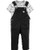 Carter s 2-Piece Word Tee   Overalls Set for Baby Boy Size 9 Months Black