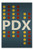 Portland  Oregon - Retro Skyline - PDX Design Premium 1000 Piece Jigsaw Puzzle for Adults  19x27
