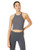 Calvin Klein Women s Halter Neck Compression Crop TOP  Quartz Combo  Medium