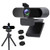 1080P Webcam with Microphone - HD Streaming USB Computer Aluminium Webcam with Privacy Cover   Tripod?Plug and Play?Noise Reduction?Laptop Desktop Video Webcam for Recording  Calling  Conferencing