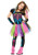 Girls Funky Punky Bones Costume Large 12-14