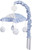 GEENNY OptimaBaby Blue Grey Chevron Musical Mobile