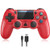 Wireless Controller for PS4  Y Team Gamepad Remote Joystick Controller Compatible with Playstation 4-PS4 Slim-Pro Console  Support Dual Vibration  6-axis Gyro Sensor Audio Jack Red