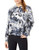 Calvin Klein Women s Calvin Logo Lush Print Long Sleeve Hoodie Pullover  Steel Combo  X-Large