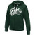 Giii for Her Game Day Full Zip Fleece Hoody  LRG  Green  New York Jets