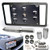 Front Bumper Tow Hook License Plate Bracket- Heavy Duty Construction Mounting Bracket  Carbon Fiber License Plate Frame  License Tag Relocation Support Holder Kit Hole Adapter  Compatible with Subaru