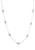 Stera Jewelry Elegant 925 Sterling Silver Necklace with Wire Mesh Net Bead Stations  18  4 Inches