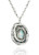 Stera Jewelry Rose Shape Oval Created White Opal 925 Sterling Silver Pendant Necklace  18  4 Inches