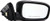 Dorman 955-1691 Honda Accord Passenger Side Power Heated Replacement Fold Away Side View Mirror