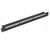 NavePoint 24-Port CAT5e UTP Patch Panel 1U with Keystones  RJ45 Ethernet  Black