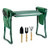 Echaprey Garden Kneeler and Seat with 2 Tool Pouches and 3 Garden Tools Folding Heavy Duty Garden Bench Thick Pad Kneeling Stool for Gardeners