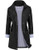 DOSWODE Women Waterproof Raincoat Lightweight Rain Jacket Hooded Windbreaker Trench Coats BlackM