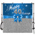MEHOFOTO Happy 40th Birthday Photo Background Blue Bow Birthday Celebration Banner Backdrops for Photography 8x8ft