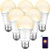 Smart Light Bulb  Gosund Dimmable WiFi LED Light Bulbs Works with Alexa Google Home Siri  E26 A19 8W Warm White 2700K Dimming Bulb  6 Pack