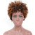 Ms Taj Short Afro Kinky Curly Human Hair Wigs for Black Women Brazilian Virgin Short Curly Afro Wigs None Lace 150  Density Unprocessed Afro Wig Human Hair Curly Machine Made DX 4-33-30