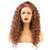 RDY Curly Hair Lace Front Wigs for Black Women Brown Color Synthetic Long Wig with Middle Part 24Inches Loose Curly Wig Pre Plucked Heat Fiber Hair 150  Density
