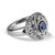 Carolyn Pollack Sterling Silver Blue Sapphire Gemstone September Birthstone Ring Size 7