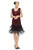 Metme Women s 1920s Vintage Flapper Fringe Beaded Great Gatsby Party Dress  Wine  X-Large