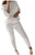 Women Sweater 2 Piece Outfit Solid Long Sleeve Pullover Top High Waist Long Pants Set
