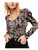 Free People Printed Santiago Blouse Black LG Women s 12-14