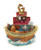 Kubla Craft Enameled Noahs Ark Trinket Box  Accented with Austrian Crystals