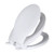 SAMETU Slow-Close Adult Toilet Seat with Built-in Child Potty Training Seat and Cover  Elongated  White