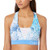 Calvin Klein Performance Women s Print V Neck Sports Bra Bra  Sonar Deep Dive Combo  Medium