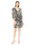 Calvin Klein Women s Ruched Dress with Hardware  Black Combo  Small