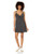 Volcom Junior s Women s Try The Knot Cami Dress  Black Combo  Extra Small