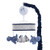 Lambs   Ivy Baby Dino Blue-Gray Dinosaur Musical Baby Crib Mobile Soother Toy