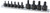 Titan Tools 16143 Low Profile Tamper Resistant Stubby Star Bit Socket Set - 10 Piece