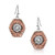 Montana Silversmiths Pressed Rose Flower Earrings
