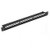 NavePoint 24-Port CAT6 UTP Patch Panel 1U with Keystones  RJ45 Ethernet  Black