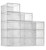 12 Pack Shoe Storage Boxes  Clear Plastic Stackable Shoe Organizer Bins  Drawer Type Front Opening Shoe Holder Containers