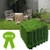 1FT X 1FT 9PCS Synthetic Artificial Grass Mat Realistic Grass Turf Indoor Outdoor Carpet Green Tile Lawn Rug for Patio Pet Square Grass with Drain Holes for Garden Home Decoration