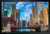 Chicago River Corridor Skyline Photo Art Print Black Wood Framed Poster 20x14