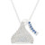 Hershey s Kisses Birthstone Women s Jewelry Sterling Silver October White Opal Swarovski Crystal Pendant Necklace  18
