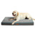 Bedsure Extra Large Memory Foam Dog Bed - Orthopedic Joint Relief Dog Mat with Removable Washable Cover and Waterproof Liner - Plush Flannel Fleece Top with Nonskid Bottom  Pet Bed Grey