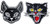 Black Cat Kitten Crescent Moon Rider Motorcycle Biker Patch Logo Jacket T-shirt Patch DIY Applique Embroidered Sew Iron on Patch