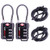 TSA Approved Cable Luggage Locks  Re-settable Combination with Alloy Body
