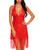 Avidlove Women Nightwear Lace Babydoll Strap Chemise Halter Lingerie V Neck Sleepwear Dark Red S