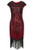 BABEYOND Womens Flapper Dresses 1920s Beaded Fringed Great Gatsby Dress Red