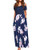 STYLEWORD Womens Summer Cold Shoulder Floral Print Elegant Maxi Long Dress with Pocket-Floral07 XL-