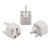 Wonpro Grounded Travel Plug Adapter Type G for UK  Ireland  Singapore  UAE - CE Certified - 3 Pack