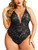 wearella Women Snap Crotch Lingerie Deep V Teddy Bodysuit One Piece Lace Babydoll Black M wearella Women Snap Crotch Lingerie Deep V Teddy Bodysuit One Piece Lace Babydoll Black M